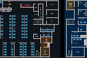 未来电竞美大都市英雄店2D平面机位图